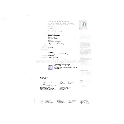 Report on Radiation Resistance of Crystal Silicon Fireproof Glass of European Standard