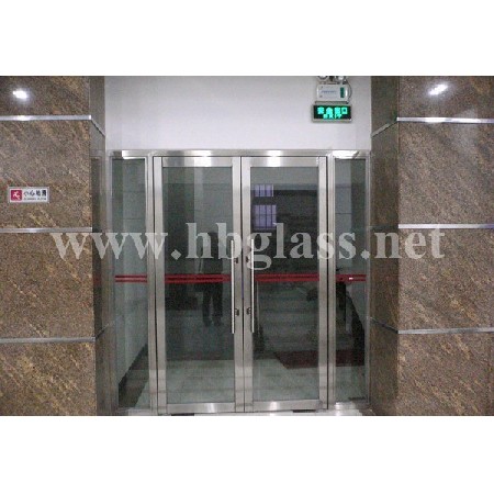 Ground Spring Fireproof Glass Door